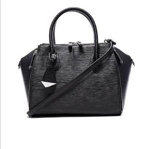 REBECCA MINKOFF PERRY SATCHEL SAFFIANO LEATHER